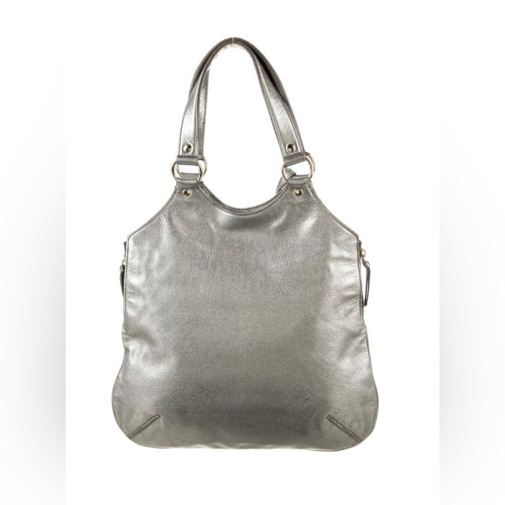 *Yves Saint Laurent* Metallic *Rive Gauche* Tote … - image 4